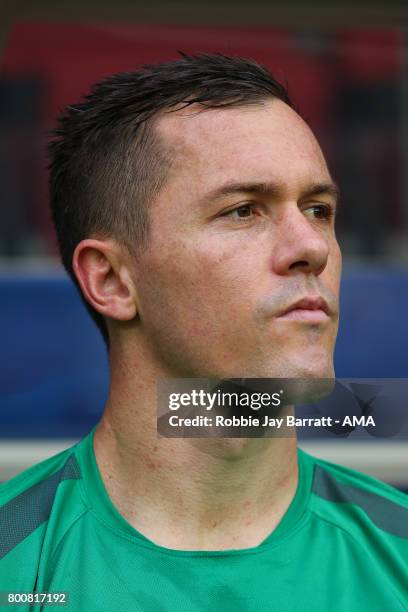 Danny Vukovic of Australia during the FIFA Confederations Cup Russia 2017 Group B match between Chile and Australia at Spartak Stadium on June 25,...