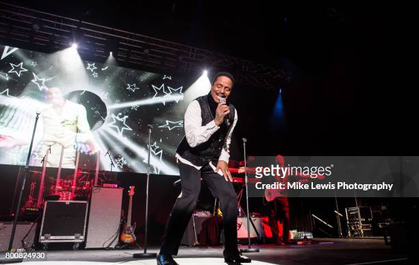 Marlon Jackson of The Jacksons performs at Motorpoint Arena on June 25, 2017 in Cardiff, Wales.