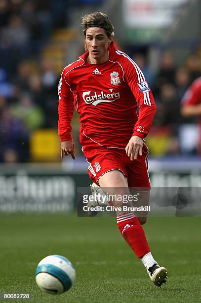 Fernando Torres of Liverpool during the Barclays Premier League match between Bolton Wanderers and Liverpool at The Reebok Stadium on March 2, 2008...