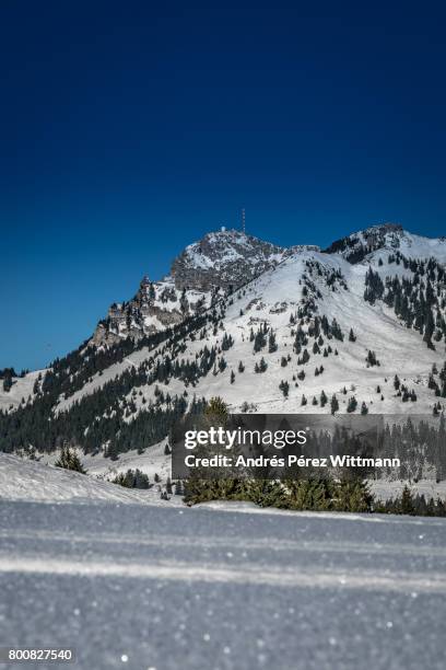 blick auf wendelstein im winter in den bayrischen alpen - search for extraterrestrial intelligence stock pictures, royalty-free photos & images