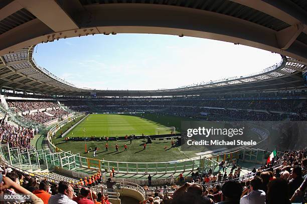 General view during the Serie A match between Juventus and Fiorentina at the Stadio Olimpico on March 2, 2008 in Turin,Italy.