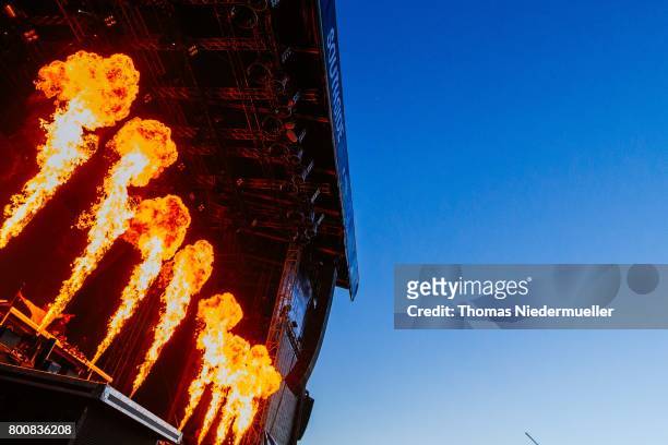 DJs Axwell /\ Ingrosso perform during the third day of the Southside festival on June 25, 2017 in Neuhausen, Germany.