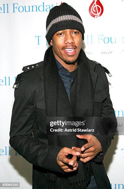Rapper Nick Cannon attends the 9th Annual Family Day hosted by the TJ Martell Foundation at Roseland Ballroom March 2, 2008 in New York City.