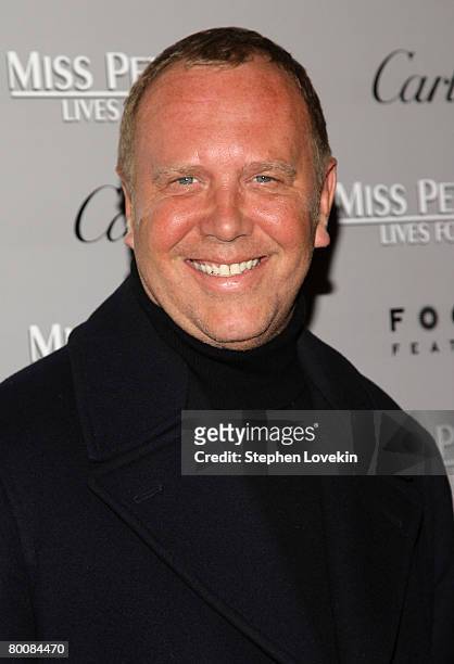 Designer Michael Kors attends the premiere of "Miss Pettigrew Lives For A Day" at the Tribeca Grand on March 2, 2008 in New York City.