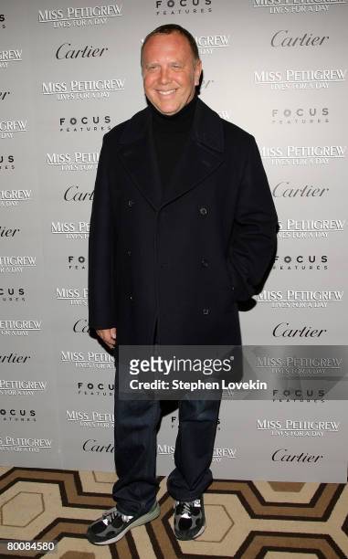 Designer Michael Kors attends the premiere of "Miss Pettigrew Lives For A Day" at the Tribeca Grand on March 2, 2008 in New York City.