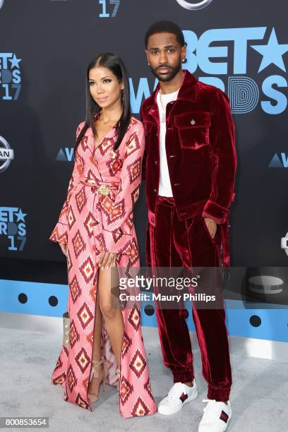 Jhene Aiko and Big Sean at the 2017 BET Awards at Microsoft Square on June 25, 2017 in Los Angeles, California.