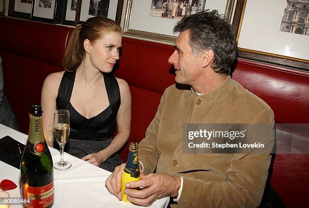 Actress Amy Adams and Producer Stephen Garrett attend the after-party for "Miss Pettigrew Lives For A Day" at Paris Commune on March 02, 2008 in New...