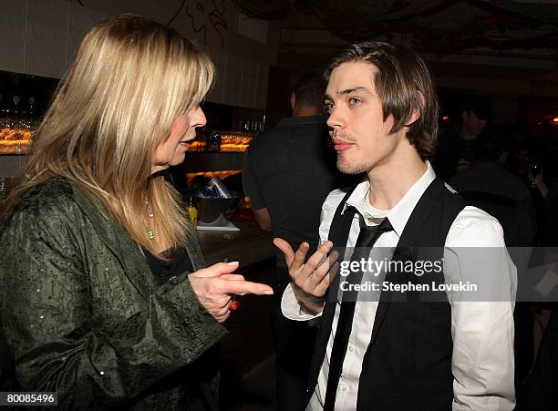 Producer Nellie Bellflower and actor Tom Payne attend the after-party for "Miss Pettigrew Lives For A Day" at Paris Commune on March 02, 2008 in New...