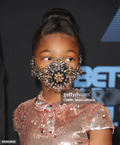 Londyn Wilburn attends the 2017 BET Awards at Microsoft Theater on June 25, 2017 in Los Angeles, California.