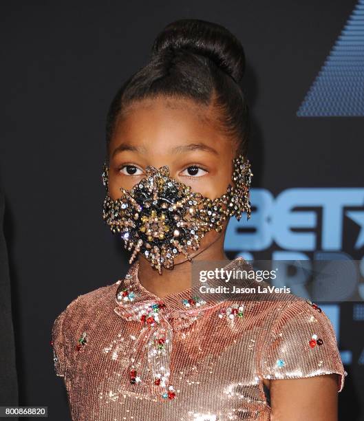 Londyn Wilburn attends the 2017 BET Awards at Microsoft Theater on June 25, 2017 in Los Angeles, California.