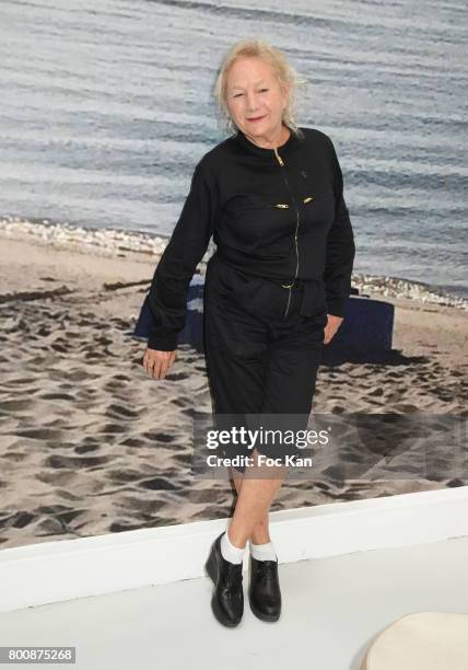 Agnes B. Attends the Agnes B. Menswear Spring/Summer 2018 show as part of Paris Fashion Week ton June 25, 2017 in Paris, France.