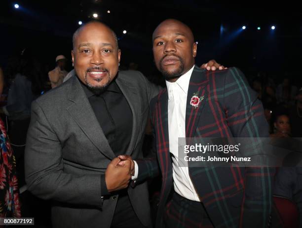 Daymond John and Floyd Mayweather at 2017 BET Awards at Microsoft Theater on June 25, 2017 in Los Angeles, California.