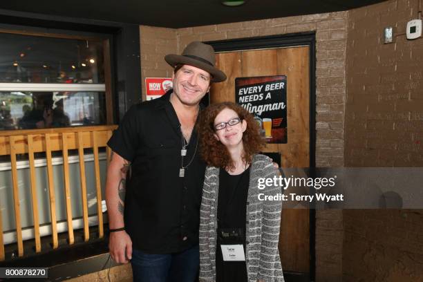 Singer-songwriter Jerrod Niemann enjoys karaoke Night with ACM Lifting Lives music campers at Winner's Bar on June 25, 2017 in Nashville, Tennessee.