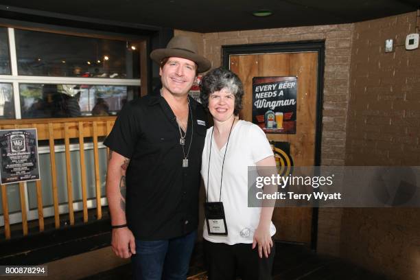 Singer-songwriter Jerrod Niemann enjoys karaoke Night with ACM Lifting Lives music campers at Winner's Bar on June 25, 2017 in Nashville, Tennessee.