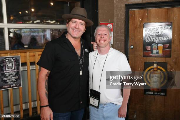 Singer-songwriter Jerrod Niemann enjoys karaoke Night with ACM Lifting Lives music campers at Winner's Bar on June 25, 2017 in Nashville, Tennessee.