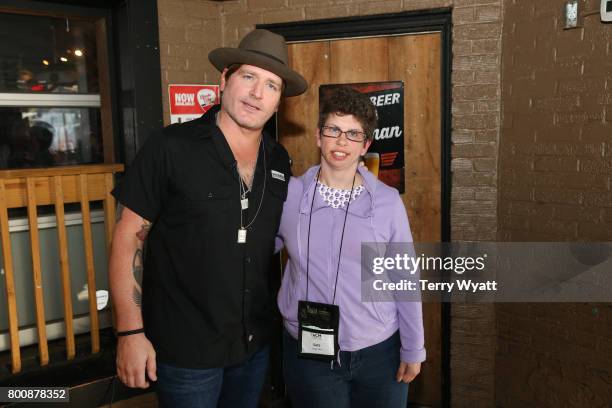 Singer-songwriter Jerrod Niemann enjoys karaoke Night with ACM Lifting Lives music campers at Winner's Bar on June 25, 2017 in Nashville, Tennessee.