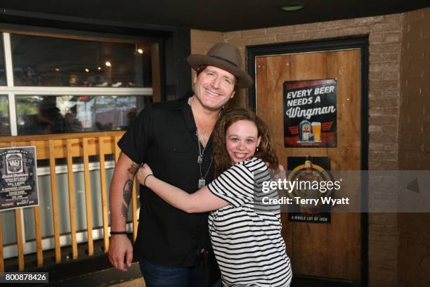 Singer-songwriter Jerrod Niemann enjoys karaoke Night with ACM Lifting Lives music campers at Winner's Bar on June 25, 2017 in Nashville, Tennessee.