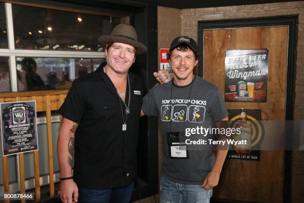 Singer-songwriter Jerrod Niemann enjoys karaoke Night with ACM Lifting Lives music campers at Winner's Bar on June 25, 2017 in Nashville, Tennessee.