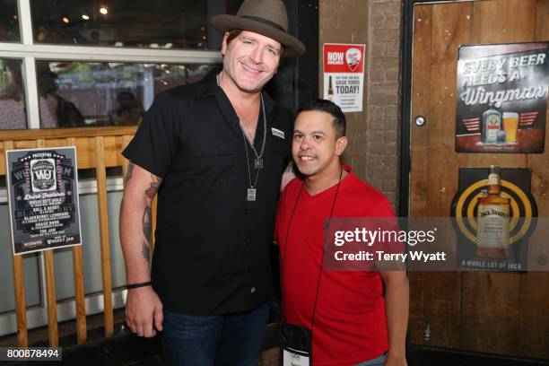 Singer-songwriter Jerrod Niemann enjoys karaoke Night with ACM Lifting Lives music campers at Winner's Bar on June 25, 2017 in Nashville, Tennessee.