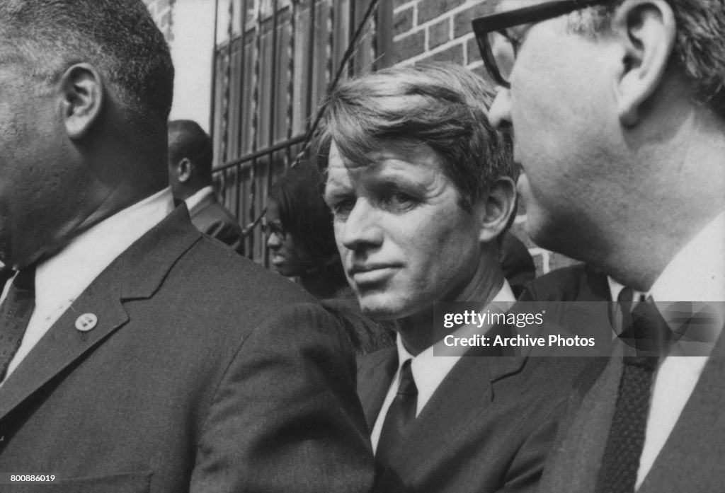 Kennedy At MLK Funeral