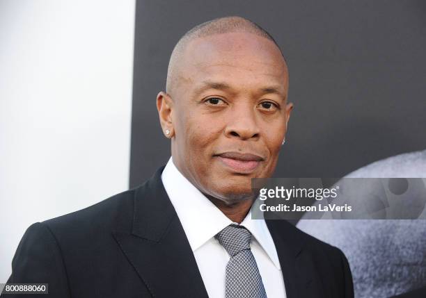 Dr. Dre attends the premiere of "The Defiant Ones" at Paramount Theatre on June 22, 2017 in Hollywood, California.