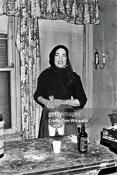 Edith Bouvier Beale at her home 'Grey Gardens' on January 8, 1972 in New York, United States.