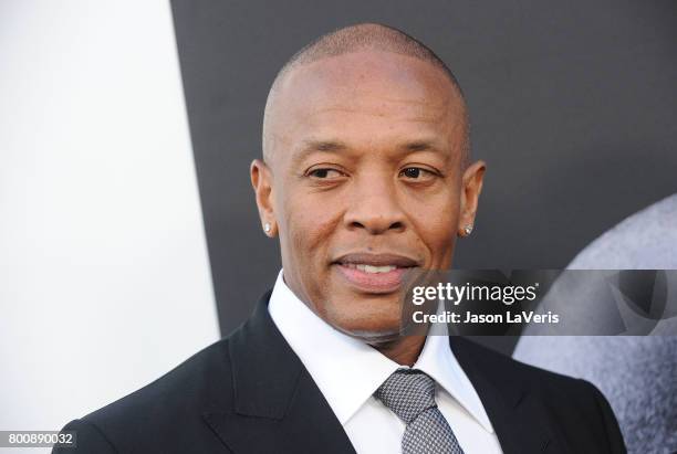 Dr. Dre attends the premiere of "The Defiant Ones" at Paramount Theatre on June 22, 2017 in Hollywood, California.