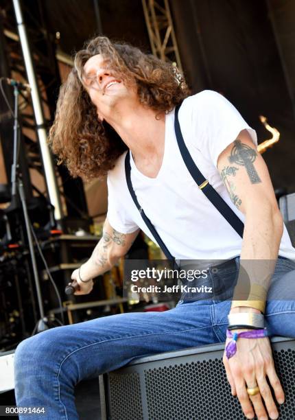 Musician David Shaw of musical group The Revivalists performs on the Sycamore stage during Arroyo Seco Weekend at the Brookside Golf Course at on...