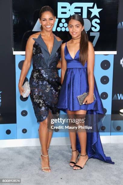 Salli Richardson and Parker Richardson Whitfield at the 2017 BET Awards at Microsoft Square on June 25, 2017 in Los Angeles, California.