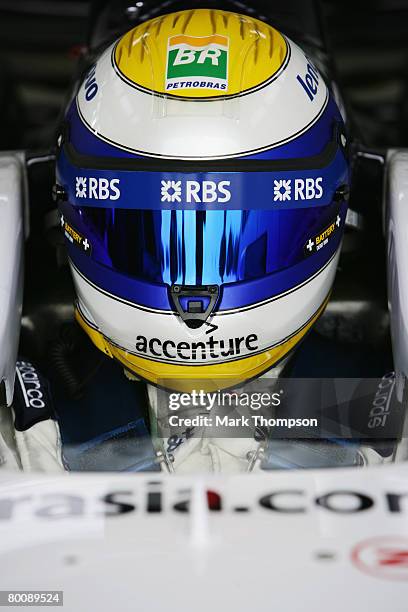 Nico Rosberg of Germany and Williams is seen during pre-season Formula One winter testing at the Monteblanco Circuit on December 10, 2007 in Seville,...