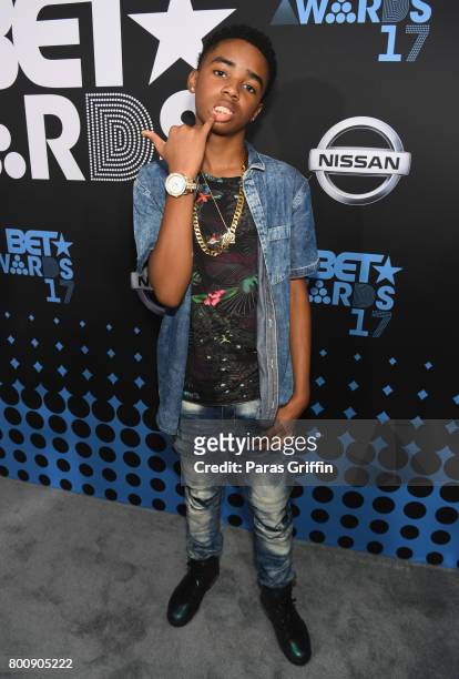 Myles Truitt at the 2017 BET Awards at Staples Center on June 25, 2017 in Los Angeles, California.