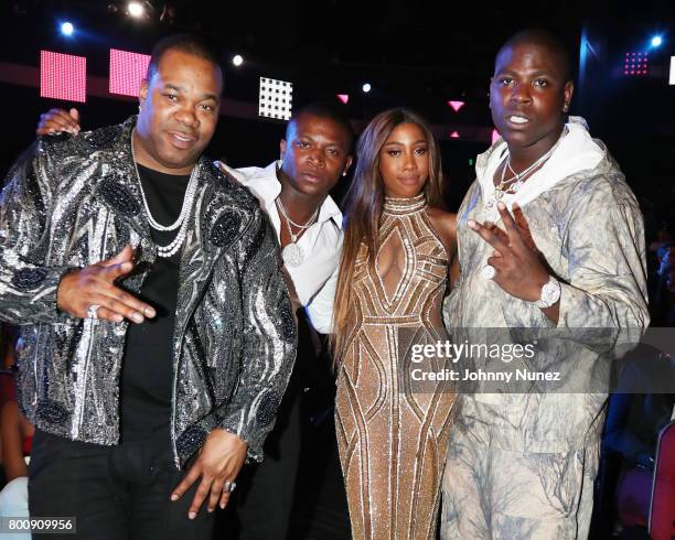 Busta Rhymes, O.T. Genasis, Sevyn Streeter, and Casanova onstage at 2017 BET Awards at Microsoft Theater on June 25, 2017 in Los Angeles, California.