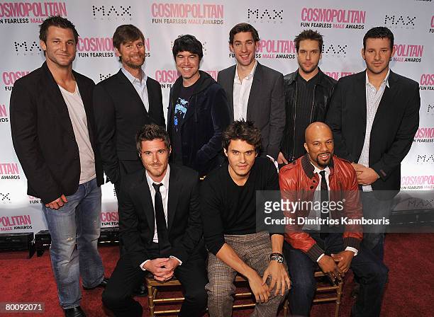 Dave Salmoni, Peter Krause, Dave Annable, Tom Anderson, John Mayer, John Krasinski, Common, Dane Cook and Tony Romo arrive at the 2008 Cosmo's Fun...
