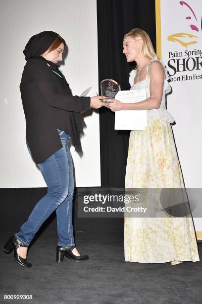 Bita Alahyan and Kate Bosworth attend the 2017 Palm Springs International Festival of Short Films - Awards Ceremony on June 25, 2017 in Palm Springs,...