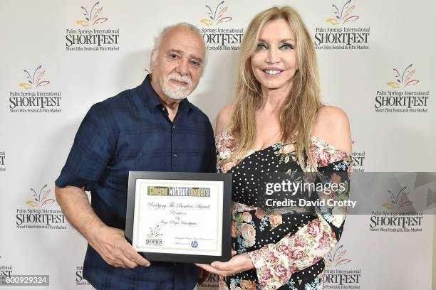 Bijan Tehrani and Susan Morgan Cooper attend the 2017 Palm Springs International Festival of Short Films - Awards Ceremony on June 25, 2017 in Palm...