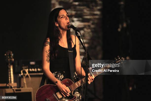 Sarah Borges opens when Marshall Crenshaw and Los Straightjackets perform at City Winery on June 25, 2017 in New York City.