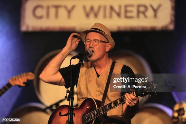 Marshall Crenshaw and Los Straightjackets perform at City Winery on June 25, 2017 in New York City.