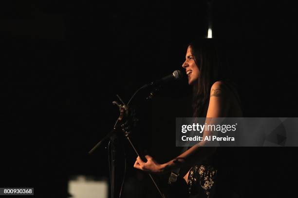 Sarah Borges opens when Marshall Crenshaw and Los Straightjackets perform at City Winery on June 25, 2017 in New York City.