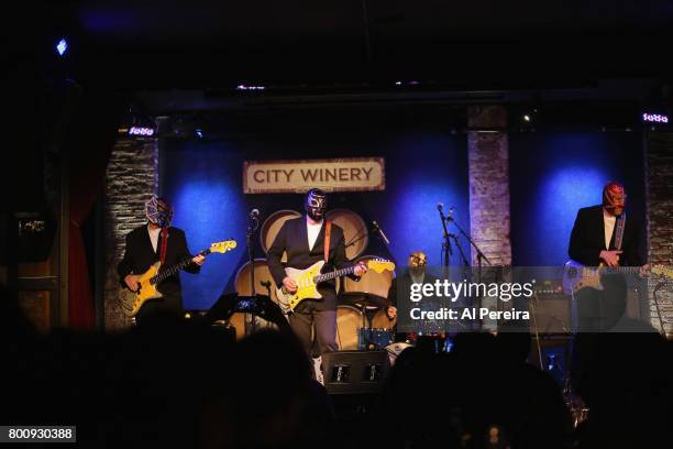 Los Straightjackets perform at City Winery on June 25, 2017 in New York City.