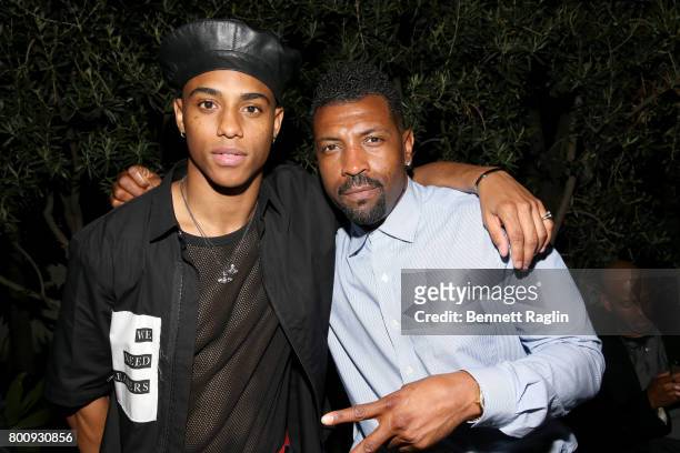 Keith Powers and Deon Cole attend the 2017 BET Awards Official After Party at Vibiana on June 25, 2017 in Los Angeles, California.