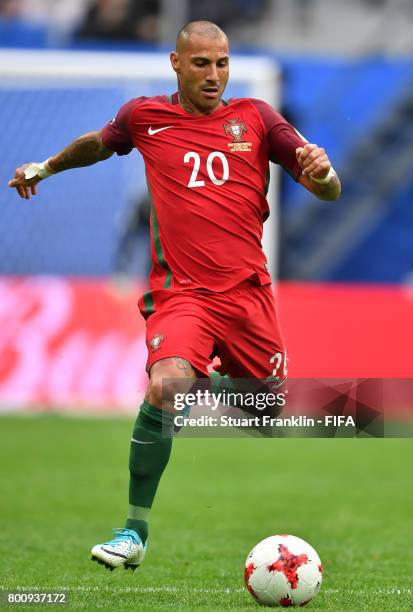 Ricardo Quaresma of Portugal in action during the FIFA Confederation Cup Group A match between New Zealand and Portugal at Saint Petersburg Stadium...