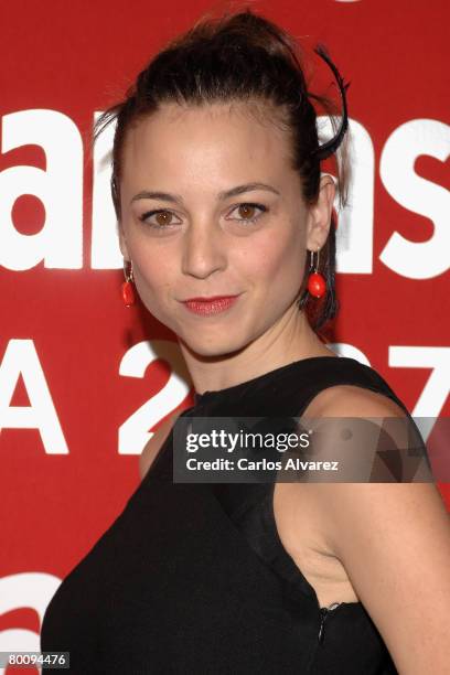 Spanish actress Leonor Watling attends Fotogramas Magazine Silver Awards 2007 on March 03, 2008 at the Joy Eslava Club in Madrid, Spain.