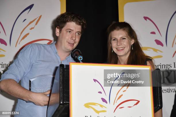 Jan-Eric Mack and Anna Schinz attend the 2017 Palm Springs International Festival of Short Films - Awards Ceremony on June 25, 2017 in Palm Springs,...