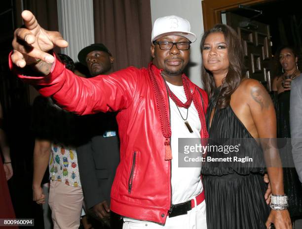 Bobby Brown and Alicia Etheredge attend the 2017 BET Awards Official After Party at Vibiana on June 25, 2017 in Los Angeles, California.