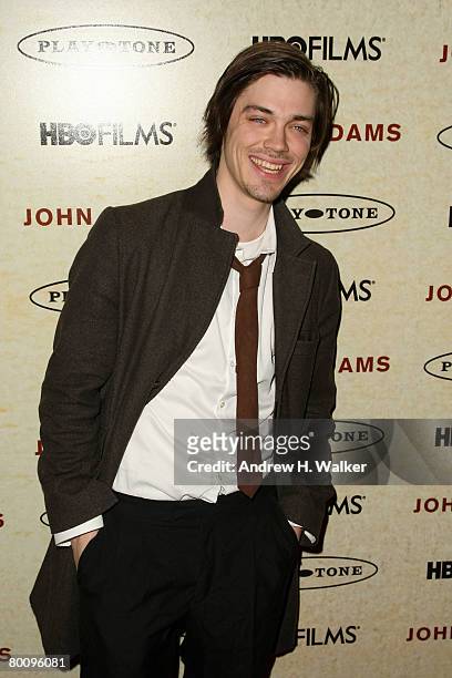 Actor Tom Payne attends the premiere of HBO's "John Adams at The Museum of Modern Art on March 3, 2008 in New York City.