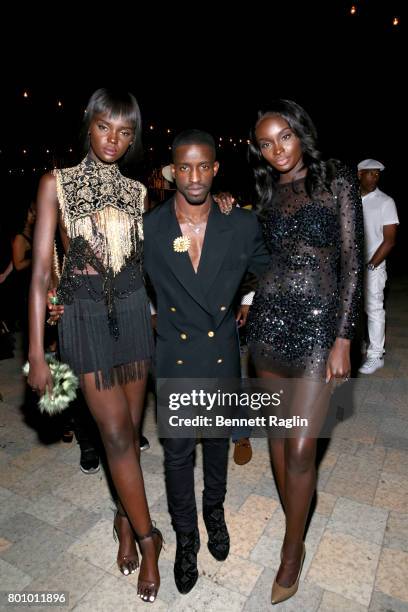 Duckie Thot, Elijah Kelley, and Nikki Perkins attend the 2017 BET Awards Official After Party at Vibiana on June 25, 2017 in Los Angeles, California.