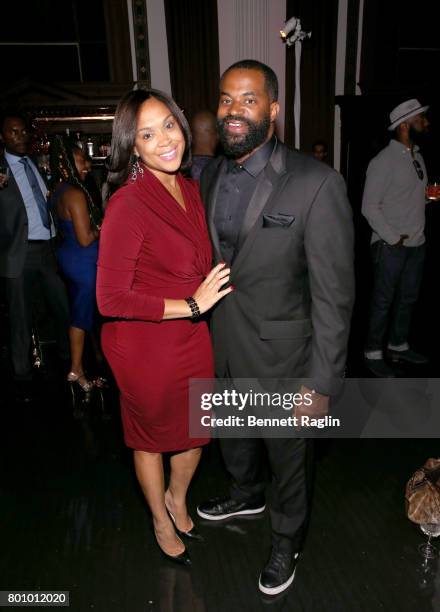 Marilyn Mosby and Nick J. Mosby attend the 2017 BET Awards Official After Party at Vibiana on June 25, 2017 in Los Angeles, California.