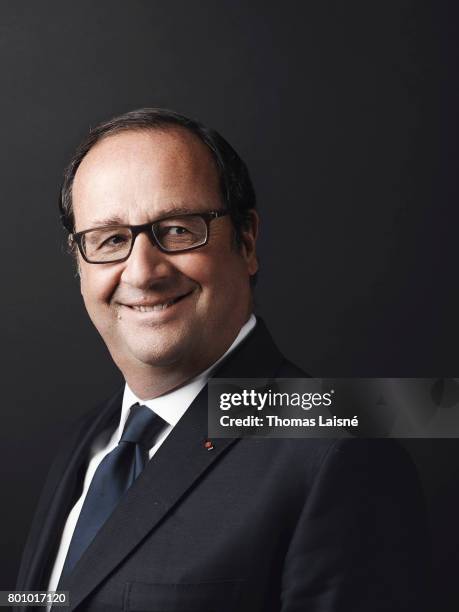 French President Francois Hollande is photographed on June 6, 2017 in Paris, France.