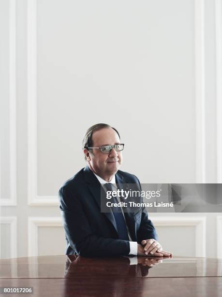 French President Francois Hollande is photographed on June 6, 2017 in Paris, France.