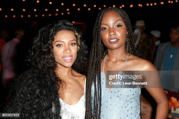 Lil Mama and Sierra McClain attend the 2017 BET Awards Official After Party at Vibiana on June 25, 2017 in Los Angeles, California.